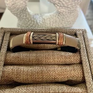 Men’s leather adjustable bracelet